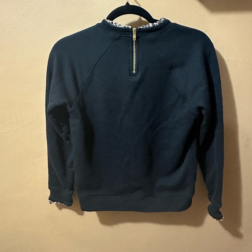 J. Crew Leopard Ruffle Neck Pull Over - Picture 4 of 10